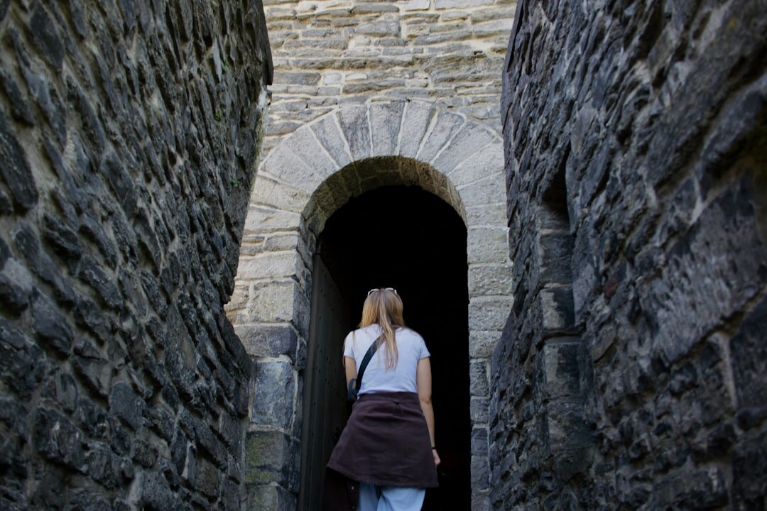 seniors visiting historic castle